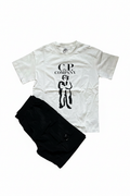 Ensemble blanc/noir C.P. Company fond blanc
